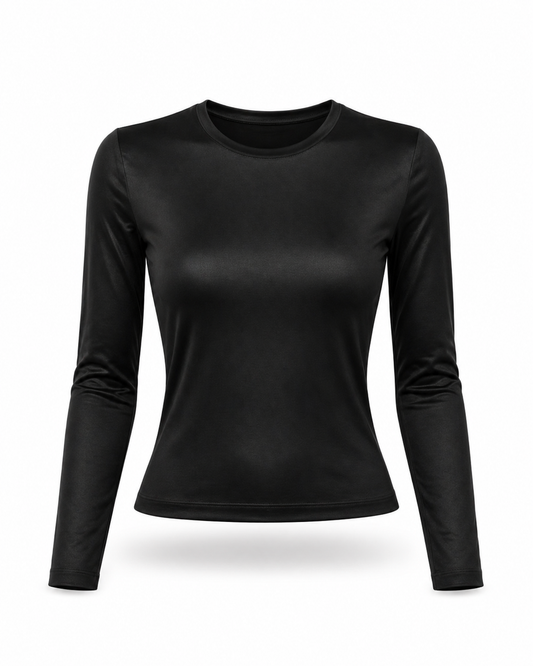 Blusa Manga Longa Preta